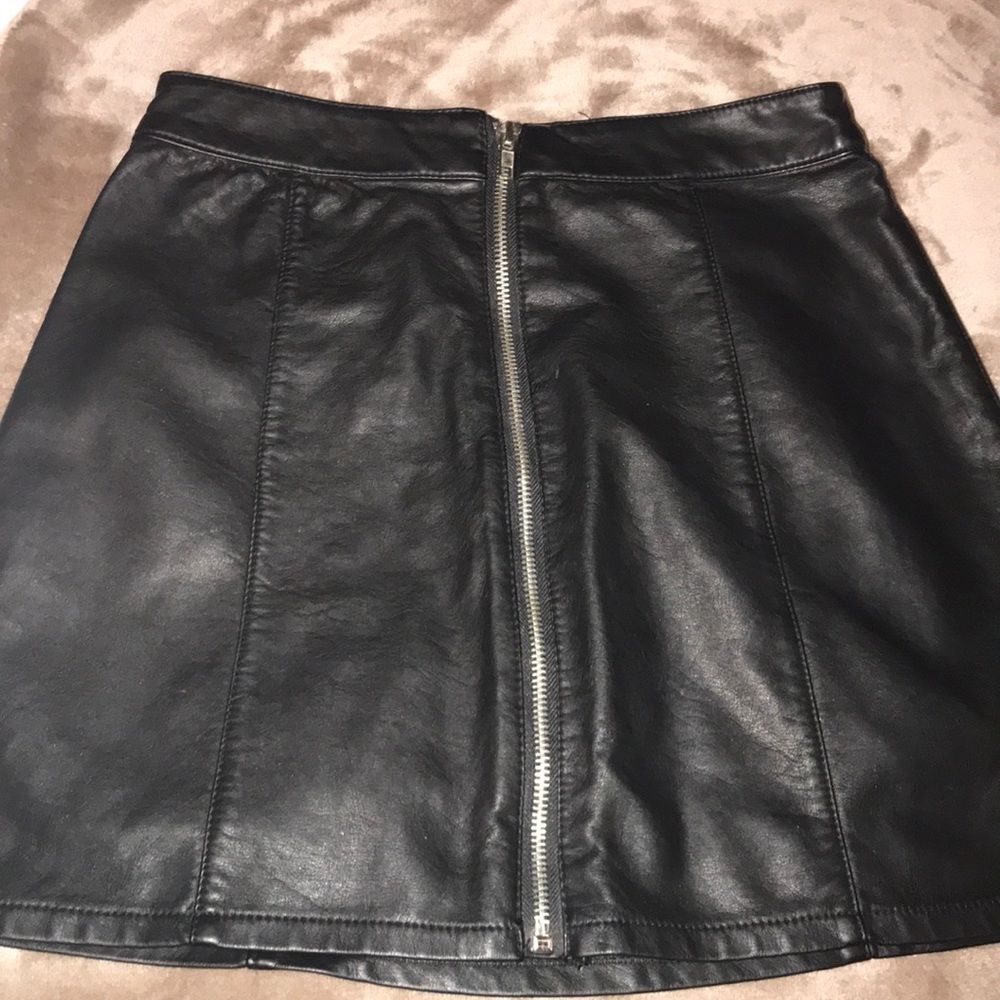 Black Leather Skirt